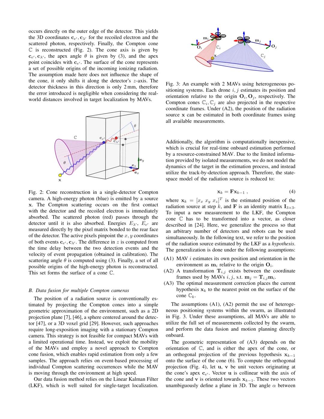微型无人机合作定位放射源