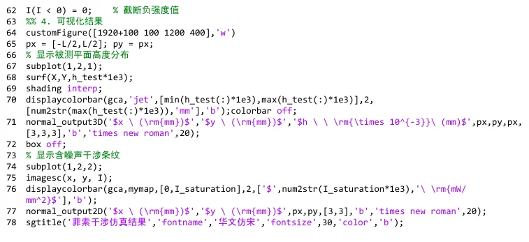 菲索干涉仪仿真