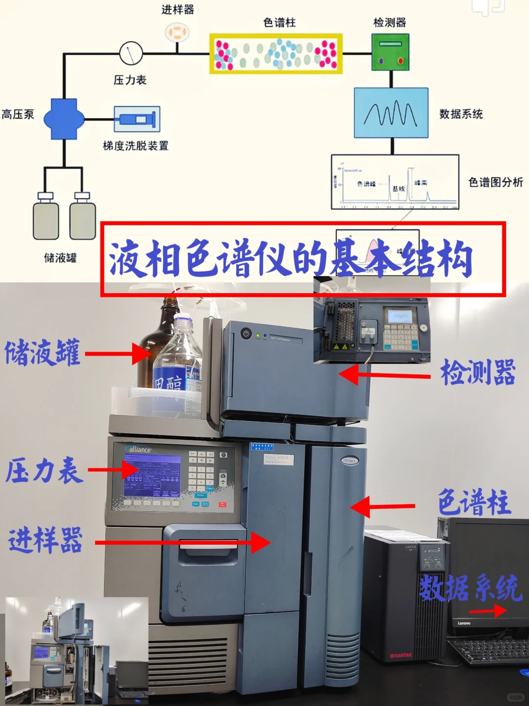 仪器小知识?|液相色谱仪的基本结构