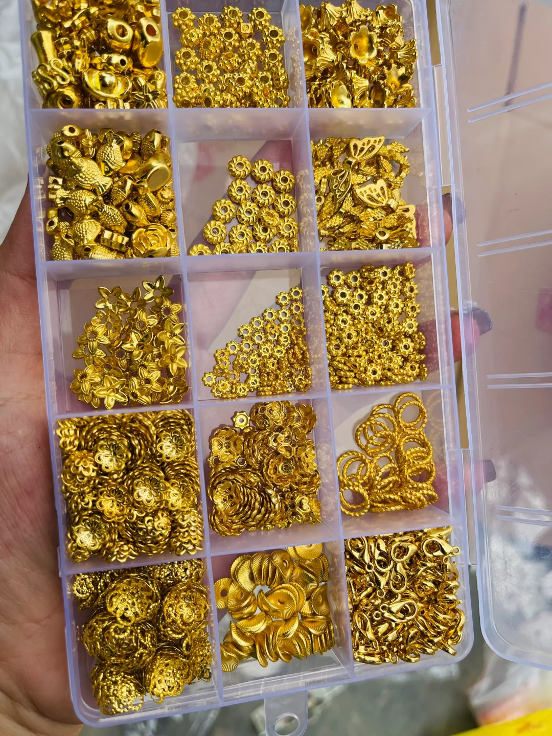 ?️合金配件15一斤，金色分装无基础，有瑕疵