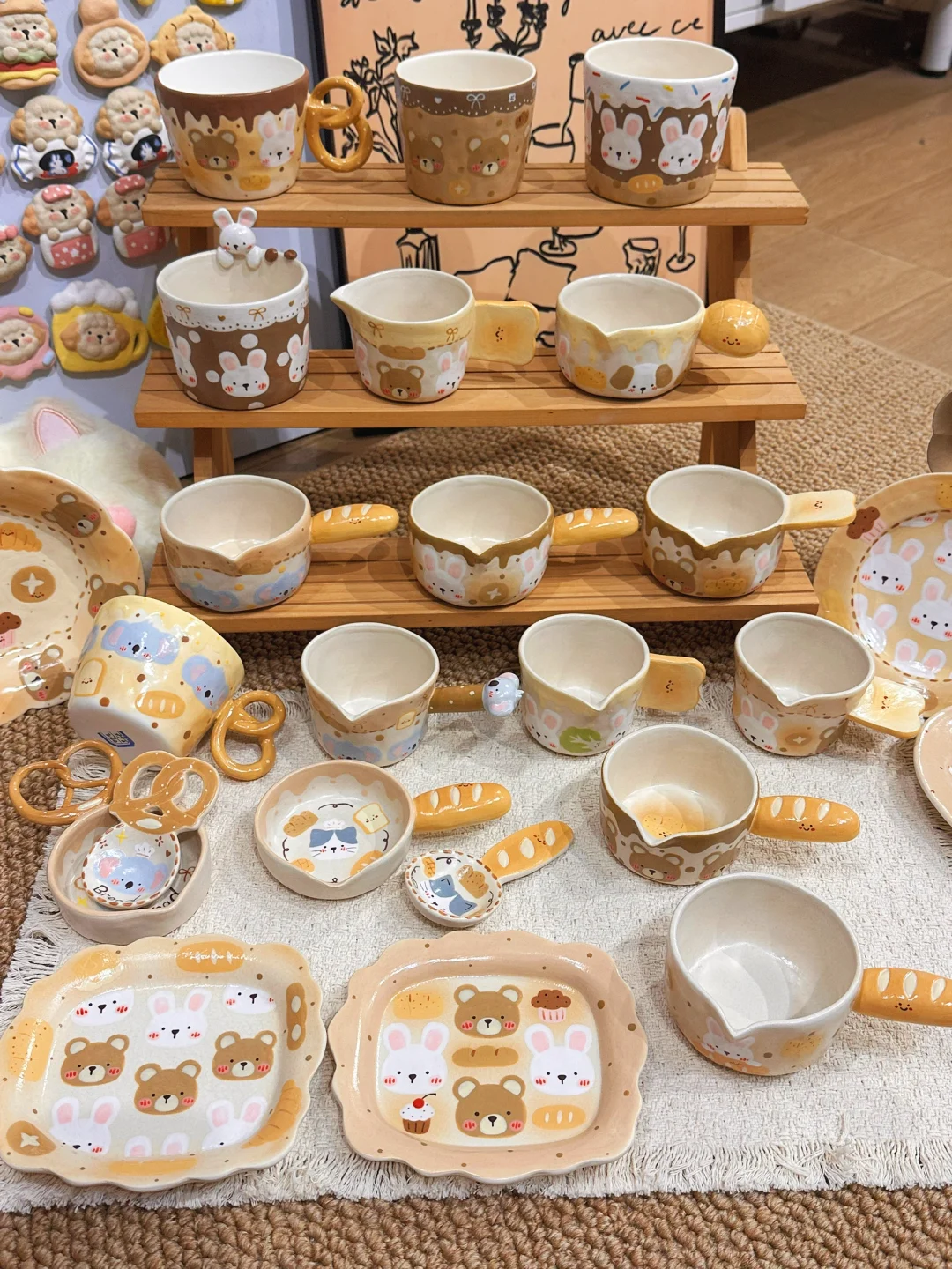 ?面包系列???小动物豆勺豆碟来啦