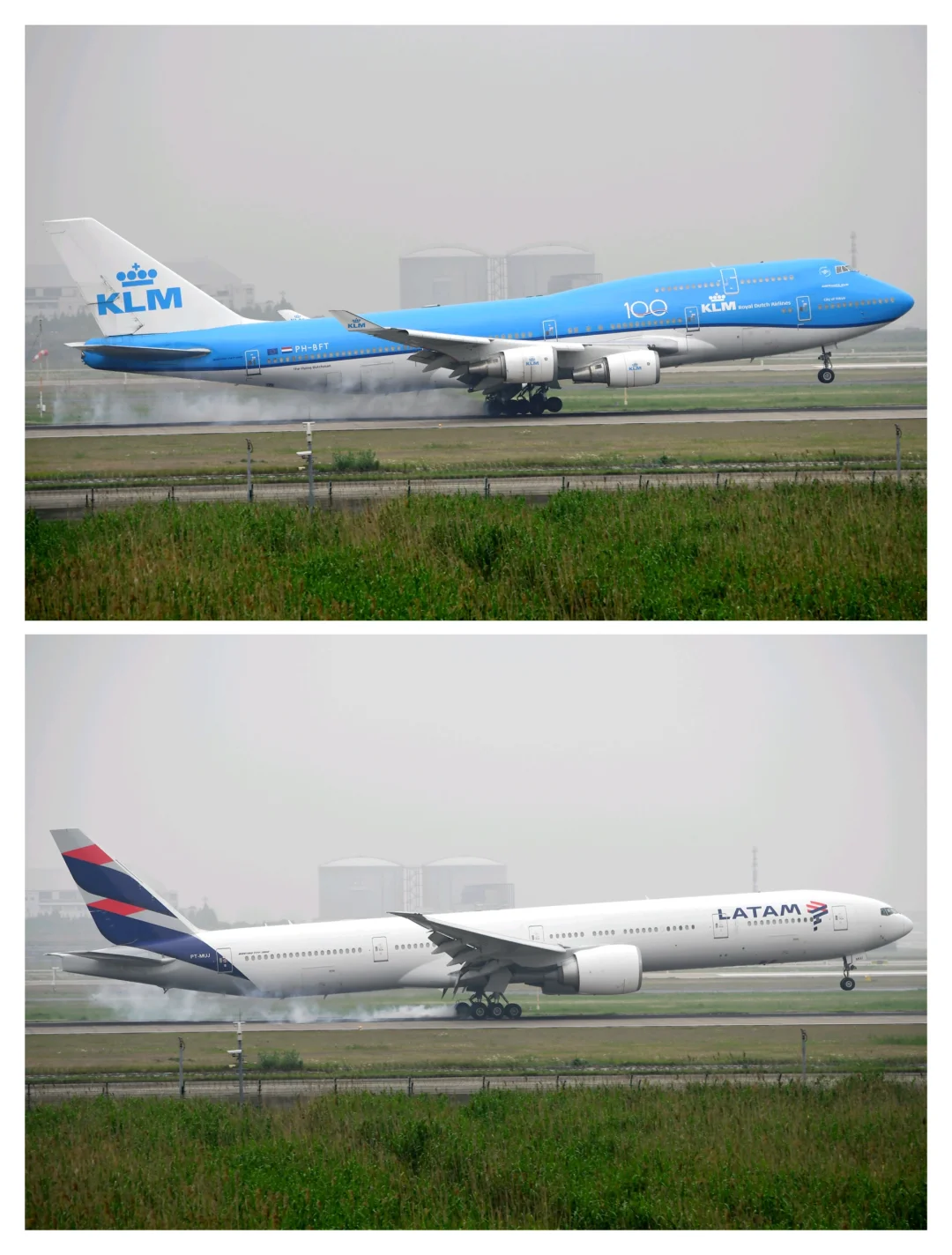 5年前的浦东机场 全球包机客改货 货机齐聚