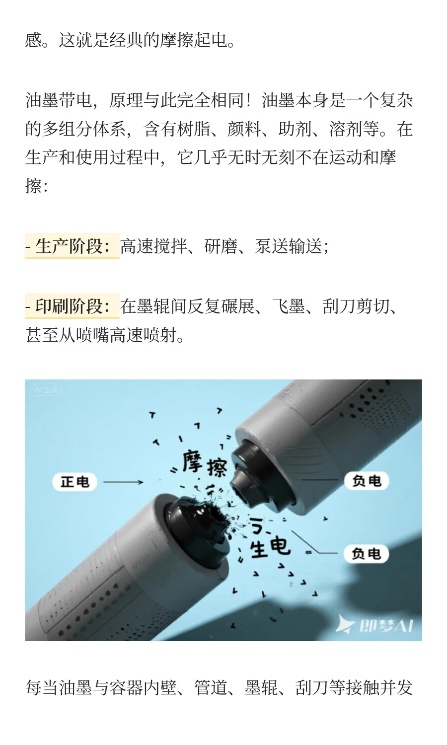 一次性说清楚·油墨电荷