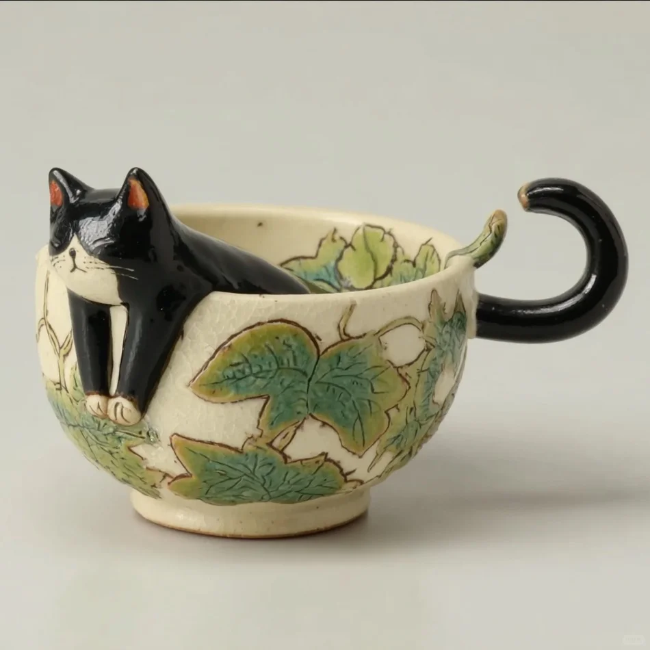 萌趣猫咪咖啡杯，点亮你的下午茶时光