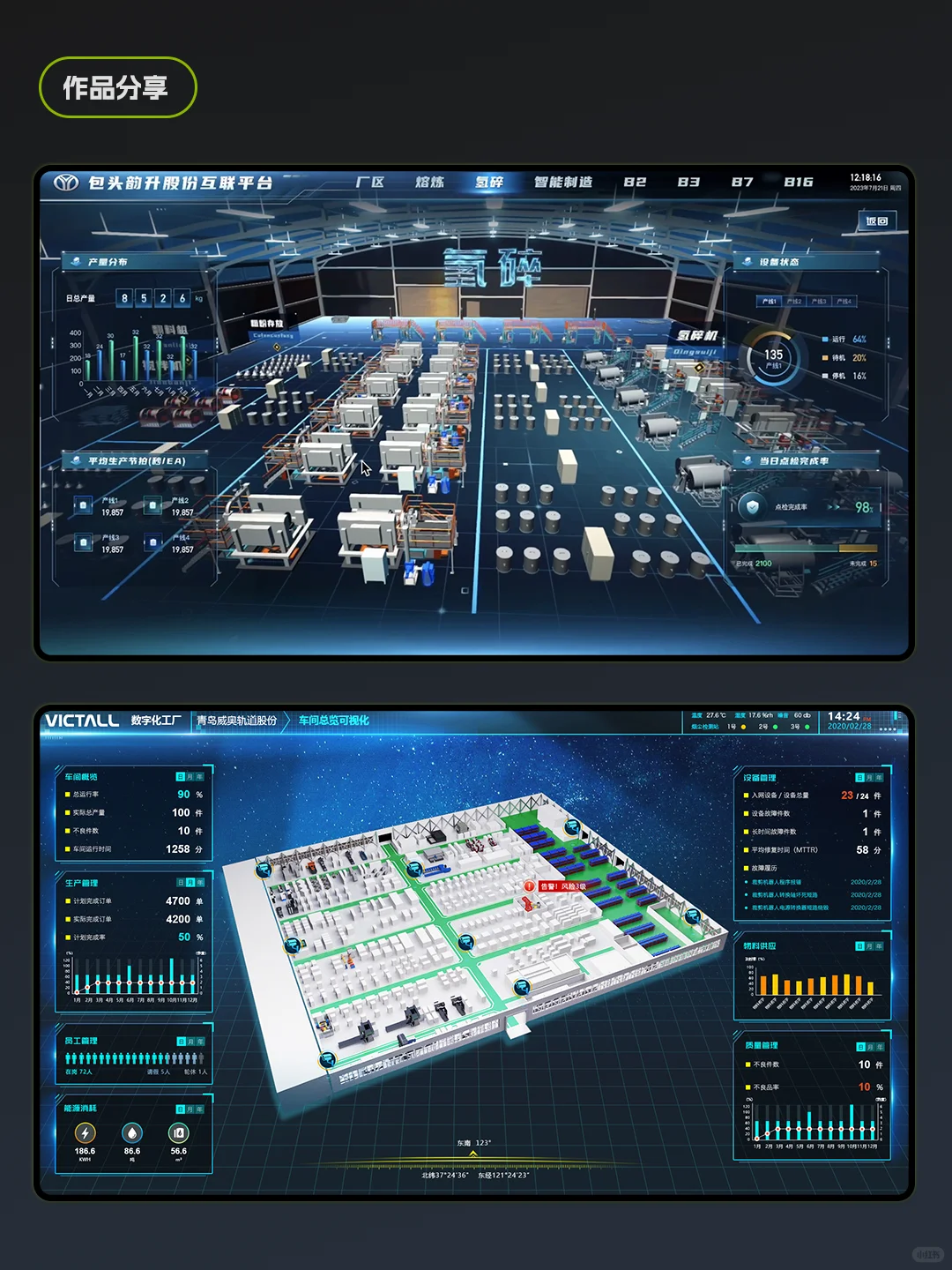 数字工厂，生产线3D可视化