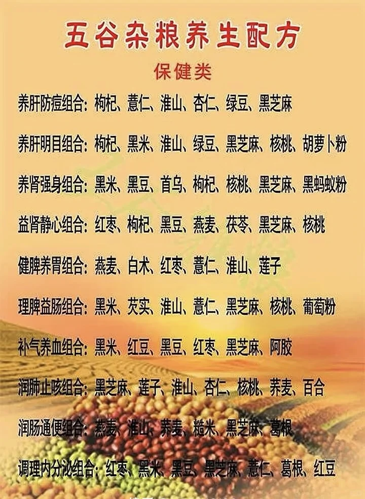 五谷养生配方
