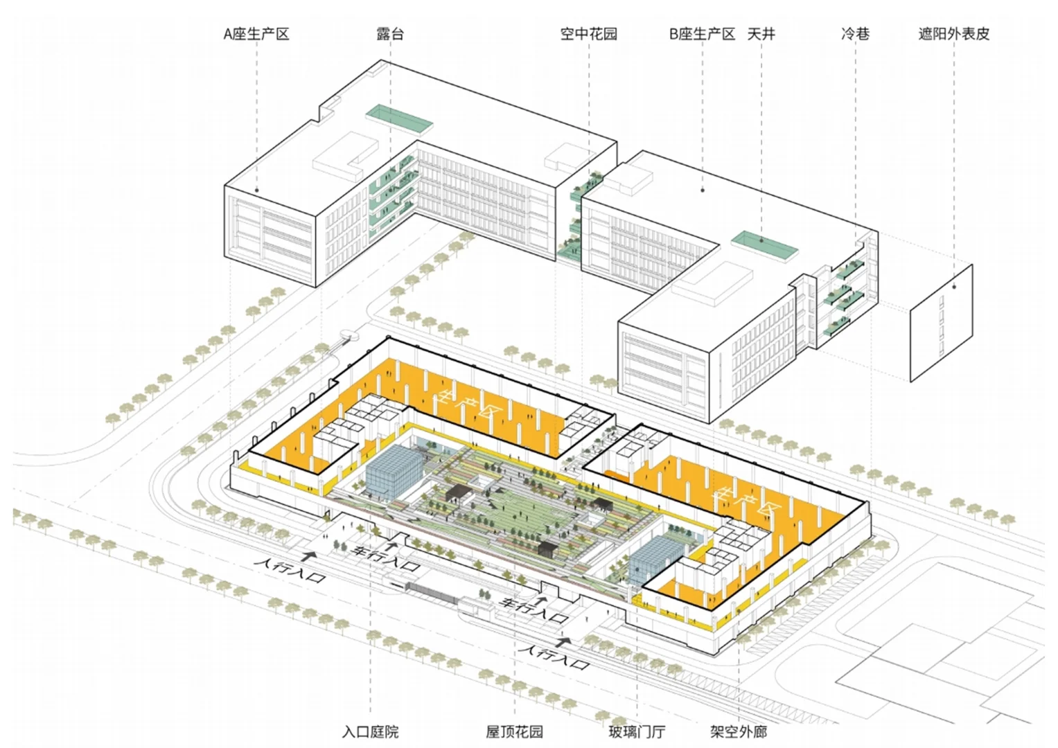 概念建筑:067 理性与感性并存的新工业厂房
