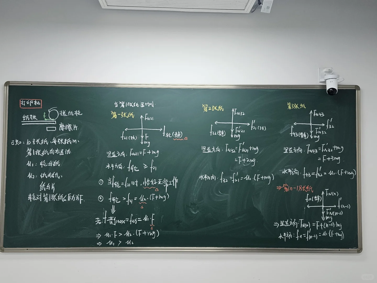 摩擦力的应用—打印机