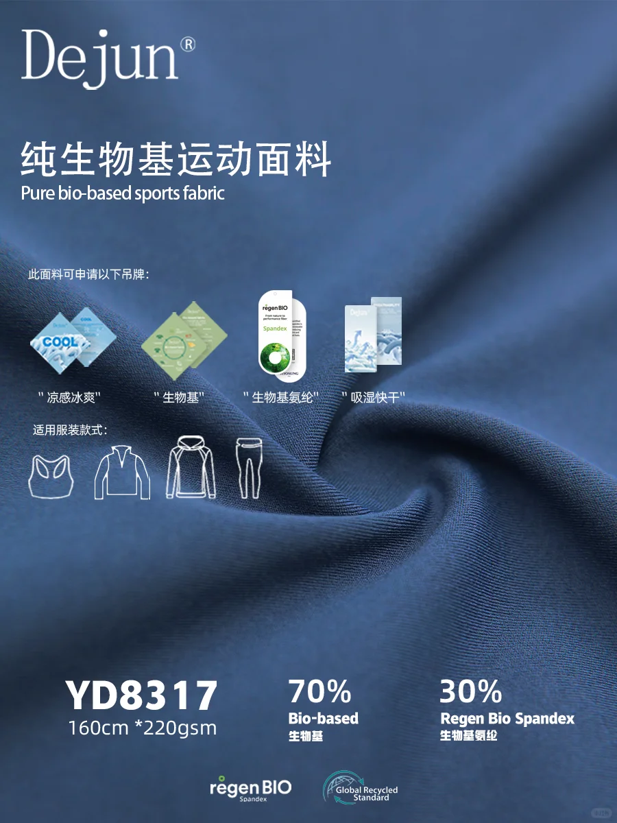 Ioo%纯生物基面料！瑜伽服界环保黑马