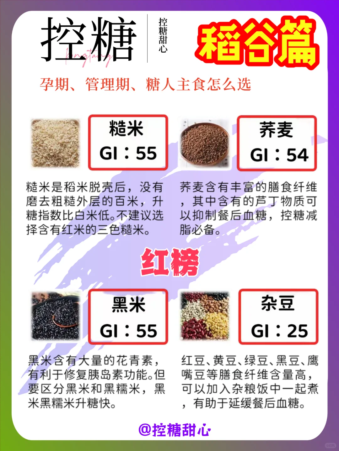 控糖饮食-稻谷篇