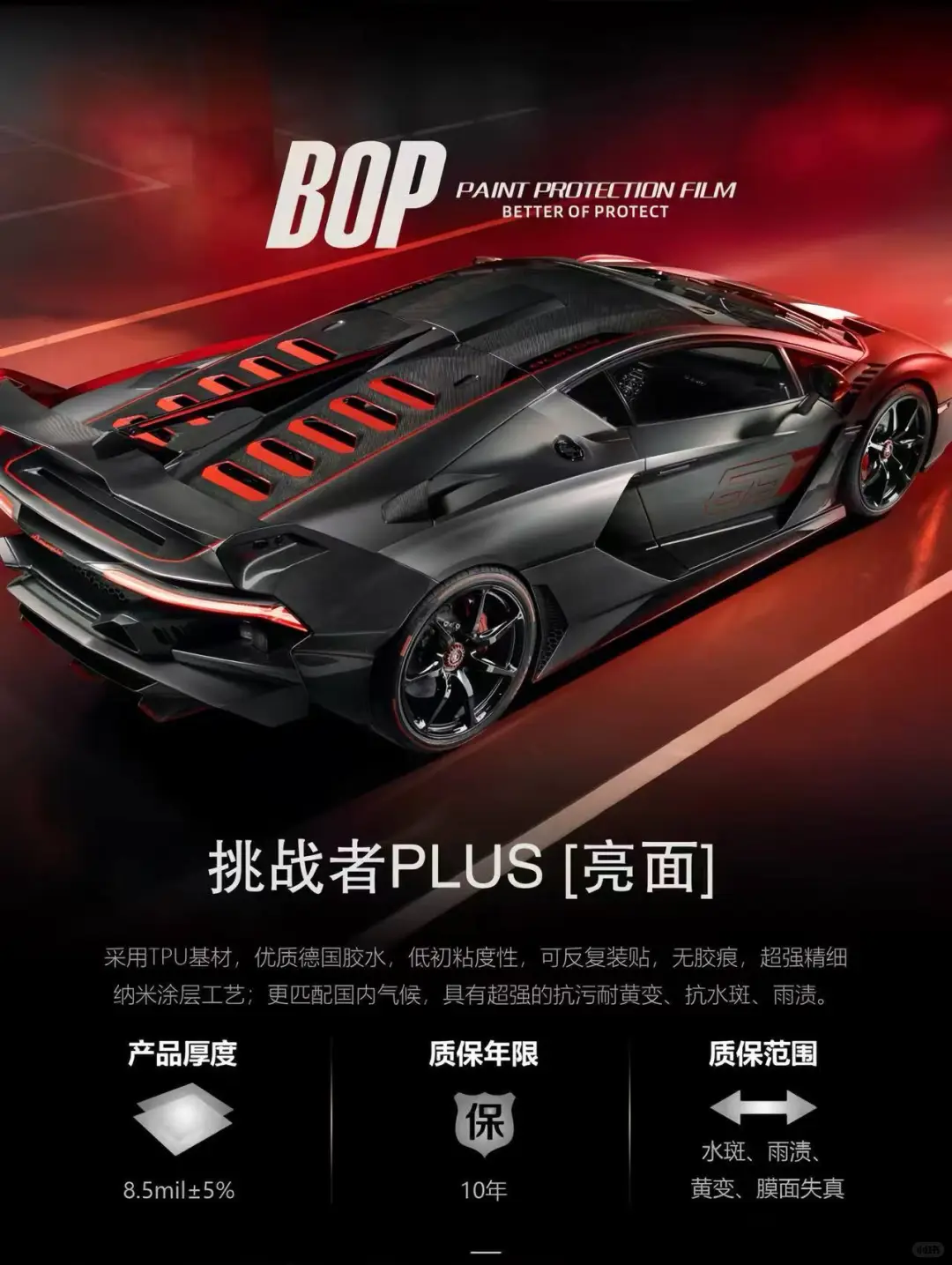 BOP保镖车衣分级体系✅匹配车漆防护需求