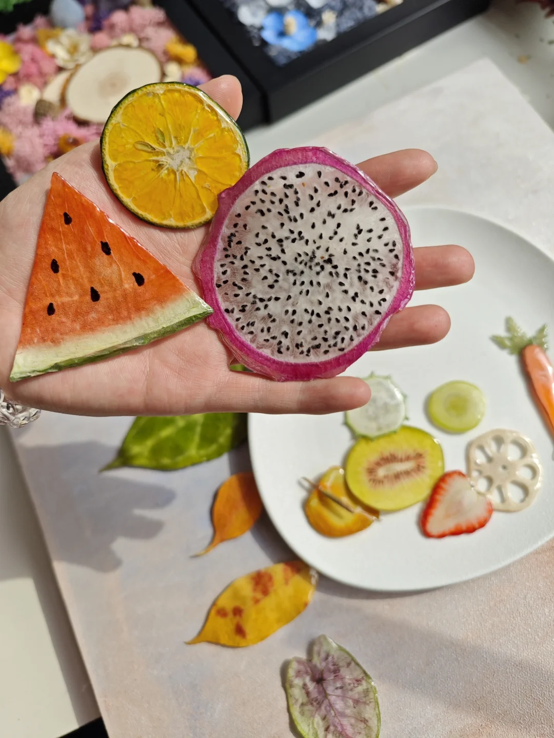 水果做的冰箱贴