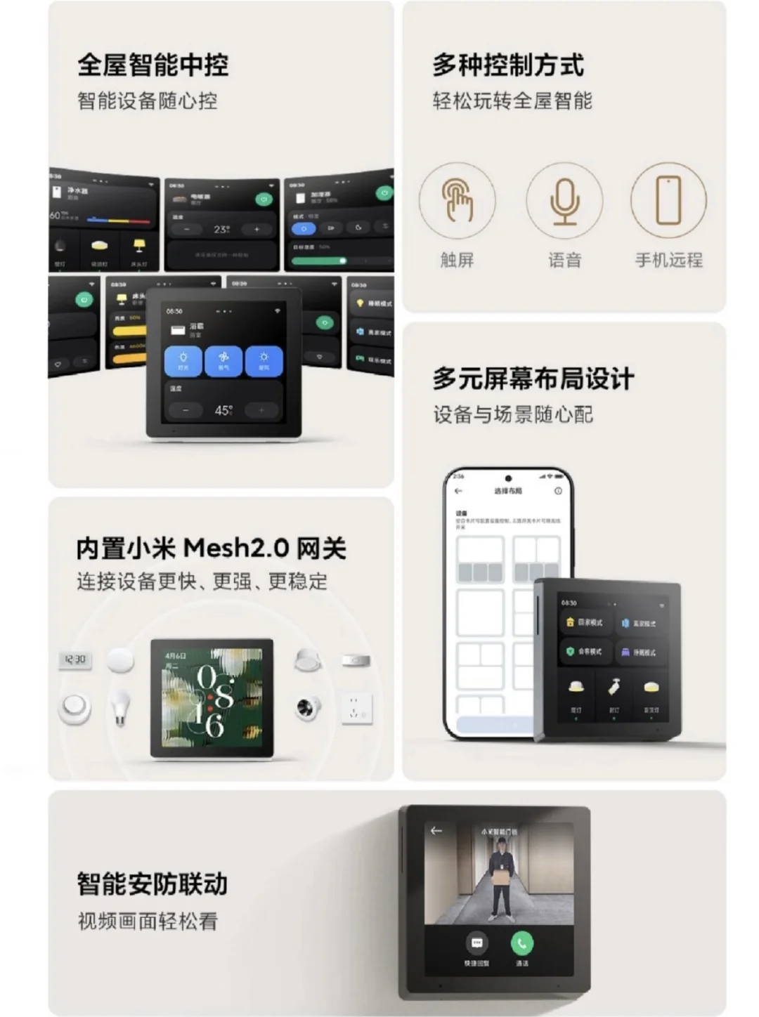 小米智能中控小屏上了，丢了那大屏吧❗