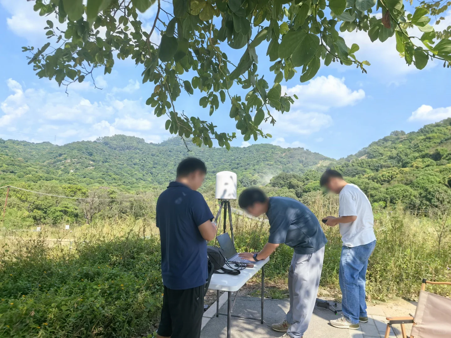 测试固定式无人机探测设备