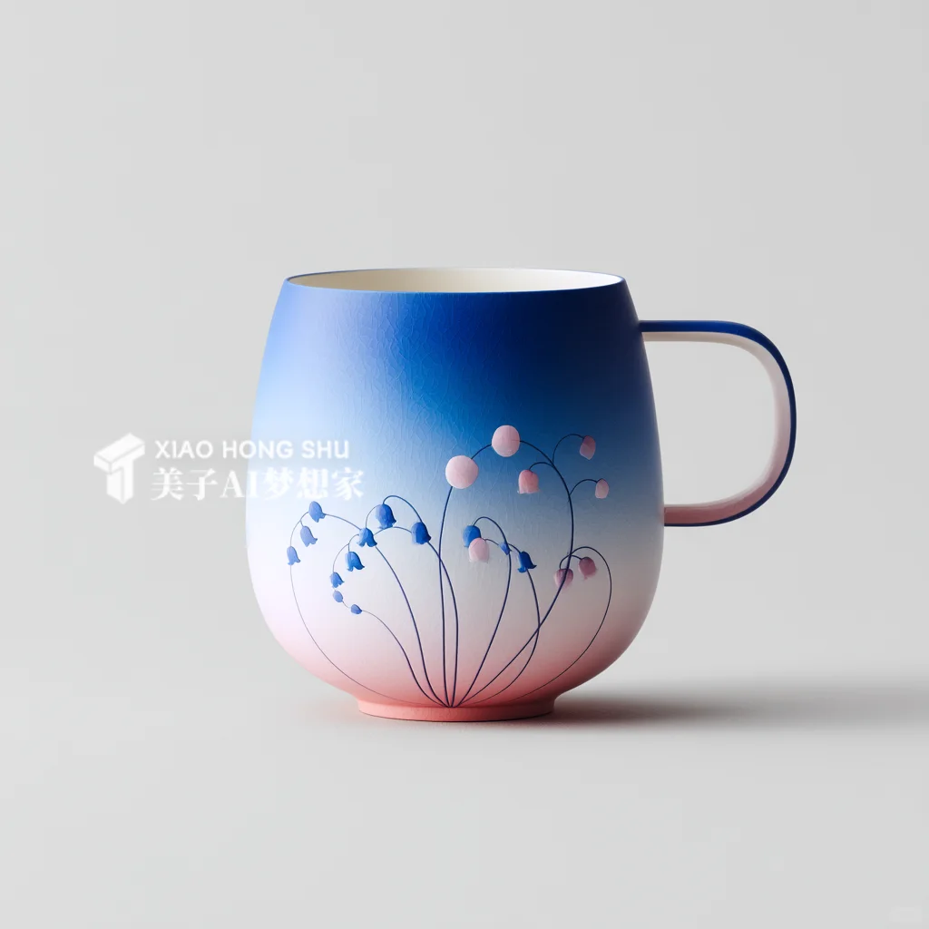 ?AI产品设计1000个?铃兰花开美丽杯子