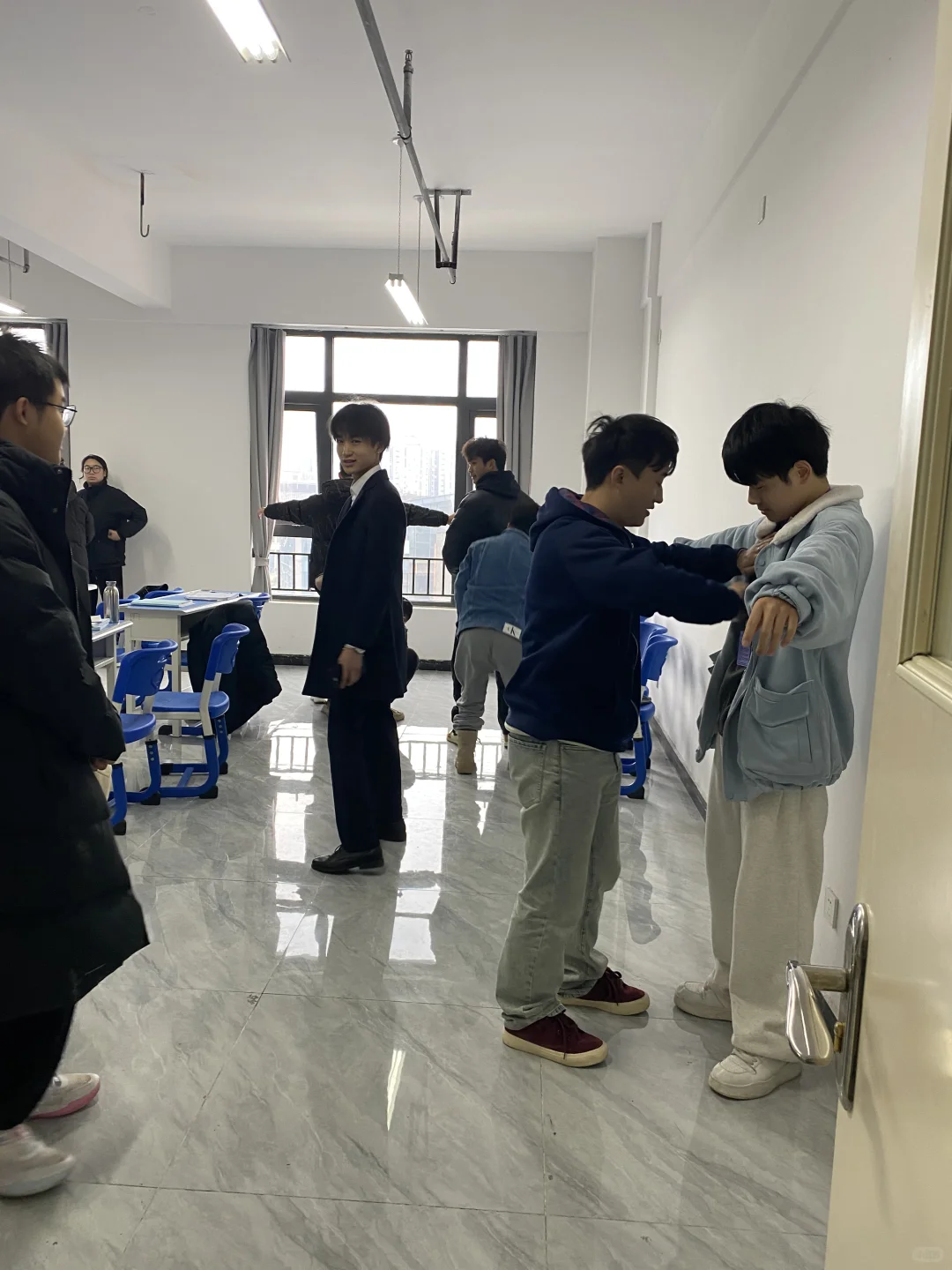 民航安检实操练习现场