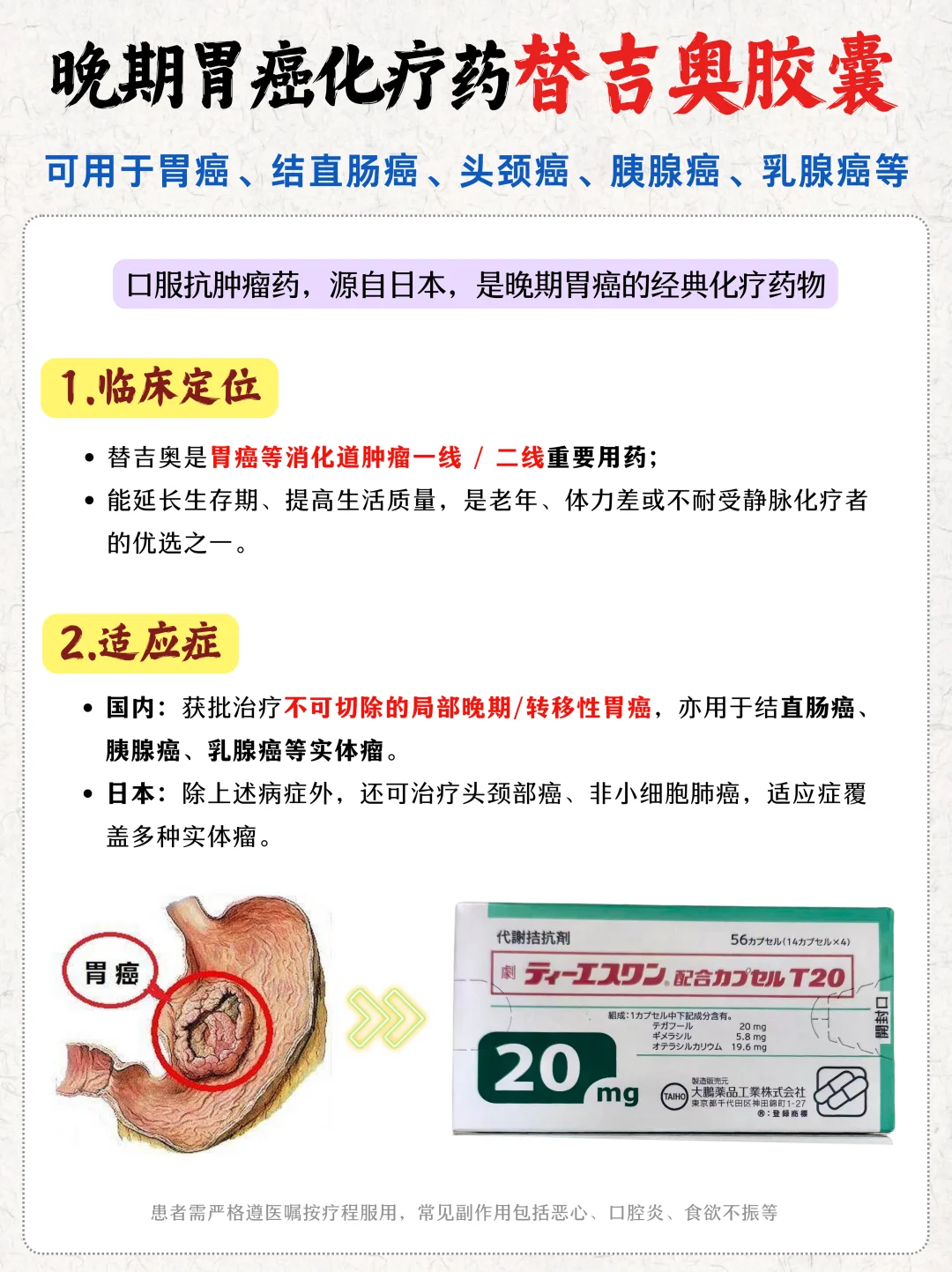 ?替吉奥——胃癌患者的“隐形抗癌战士”