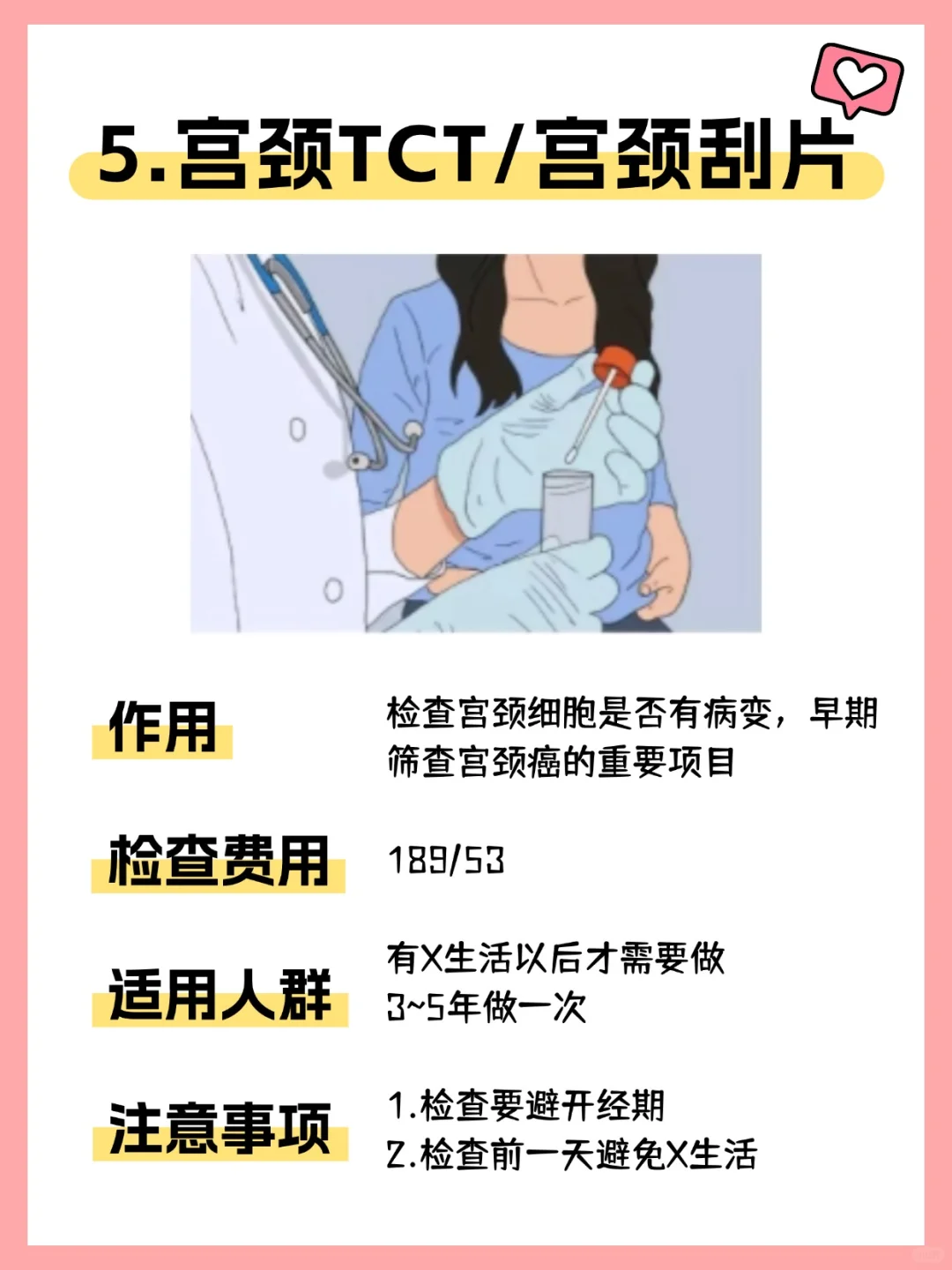 每个女生必做的6个妇科检查项目