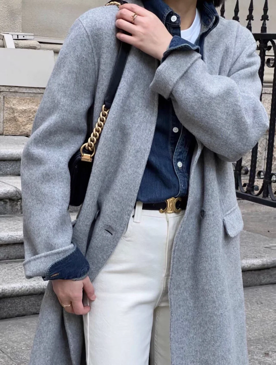 25秋冬新款现货｜FK经典洗水色修身牛仔衬衫