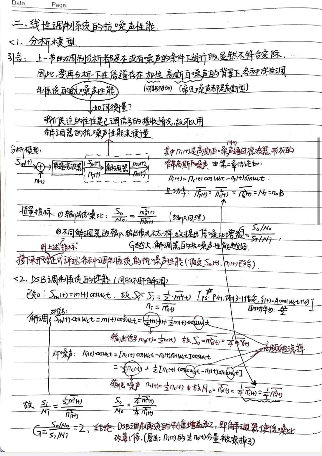 学习经验分享之通信原理