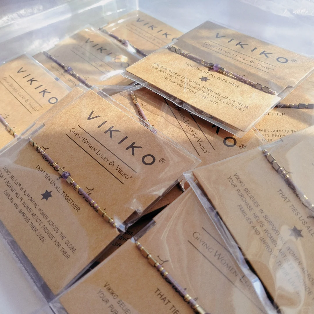 神秘浪漫紫色.编织绳紫水晶手链