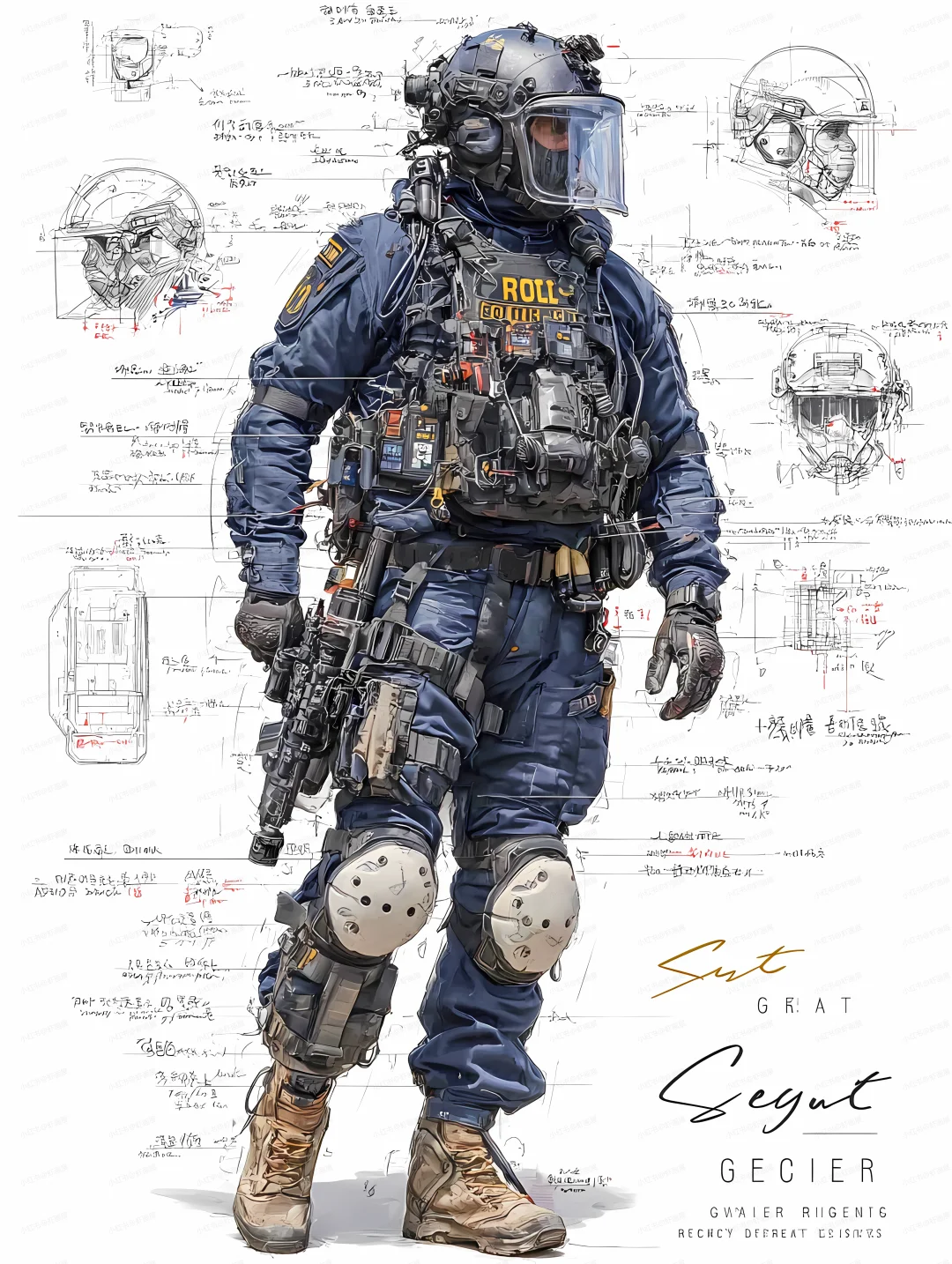 防爆警察|提示词分享