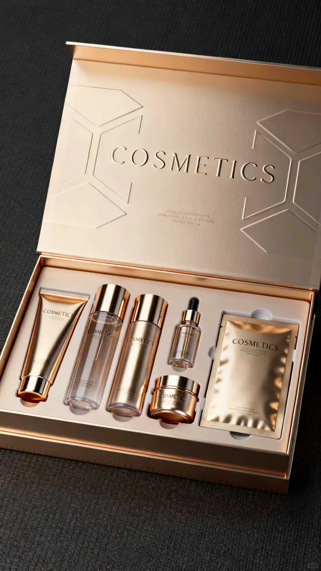 这款玫瑰护肤品礼盒，太美了！