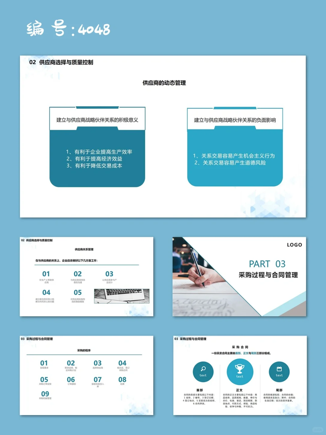绿色简约商品质量管理之采购与供货管理PPT