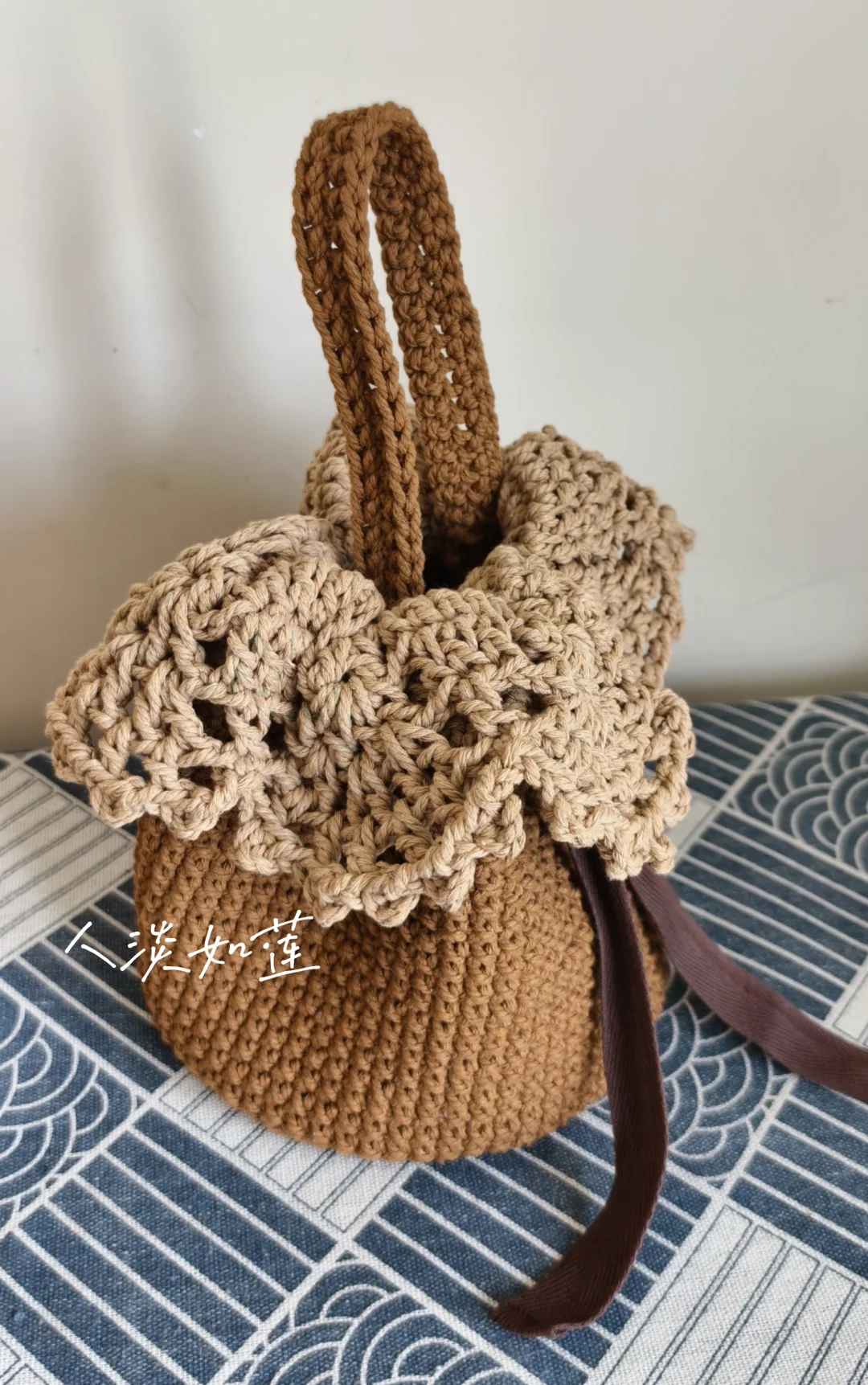 钩编蕾丝小篮子(更新!含图解)