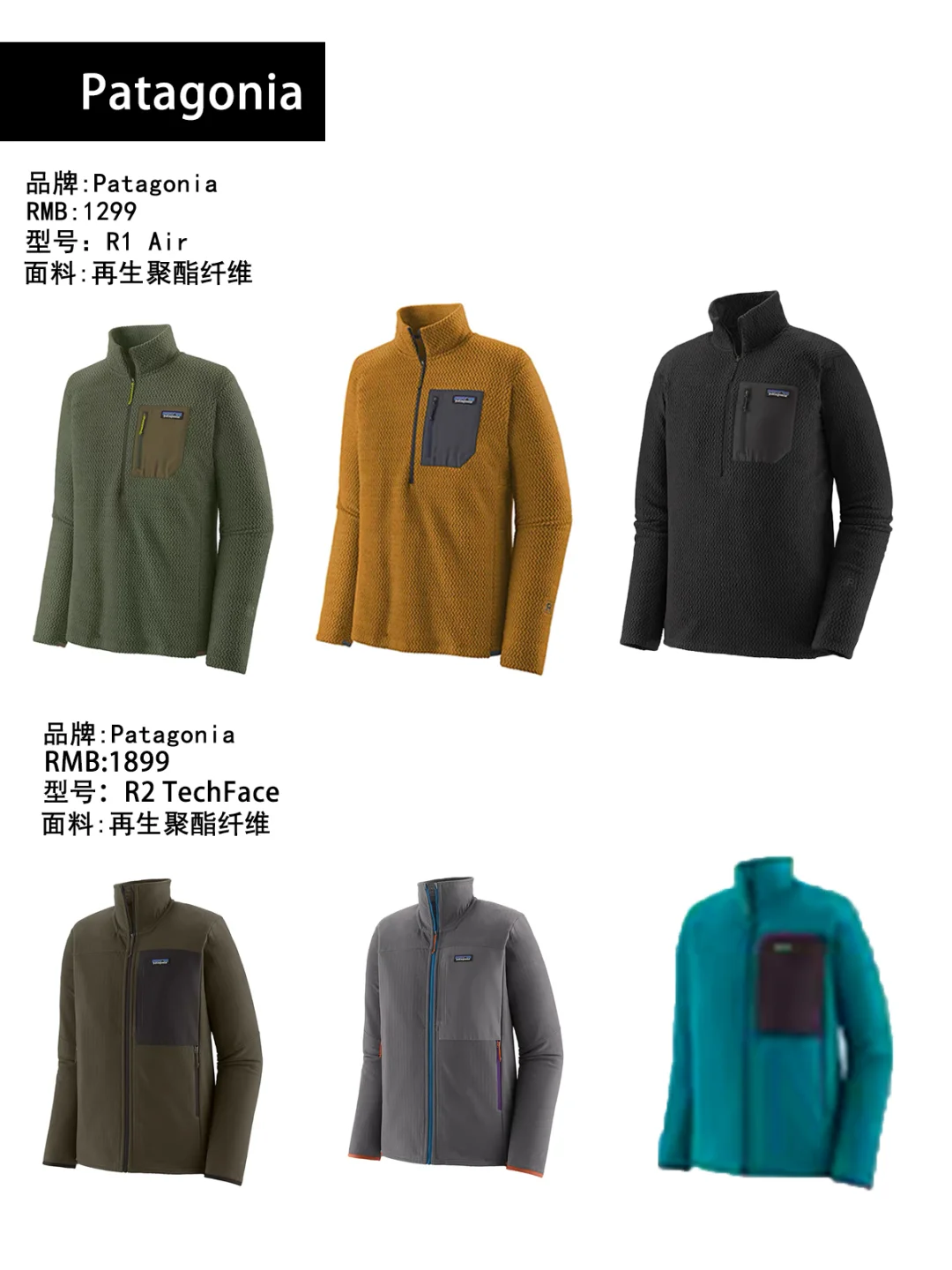 抓绒外套怎么选｜迪卡侬PatagoniaR1品牌推荐