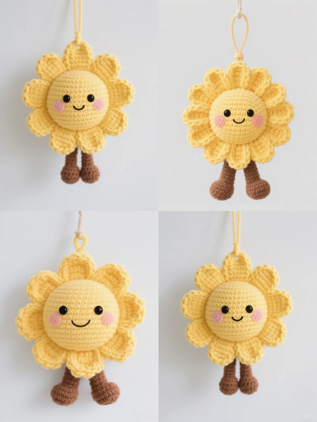 ?被这朵钩织小太阳花可爱到晕厥！！