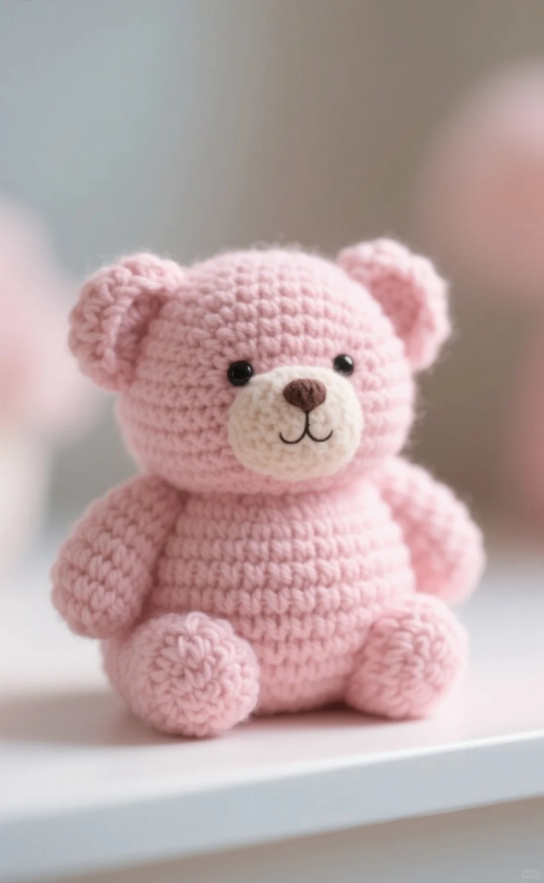 粉红泡泡的可爱熊熊