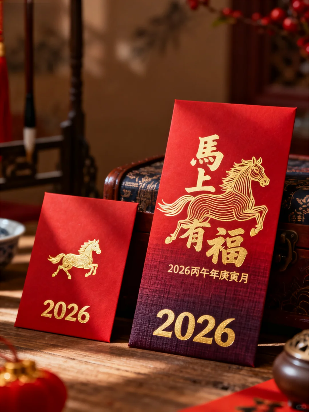 双款马年红包｜以天干地支镌刻时光的祝福
