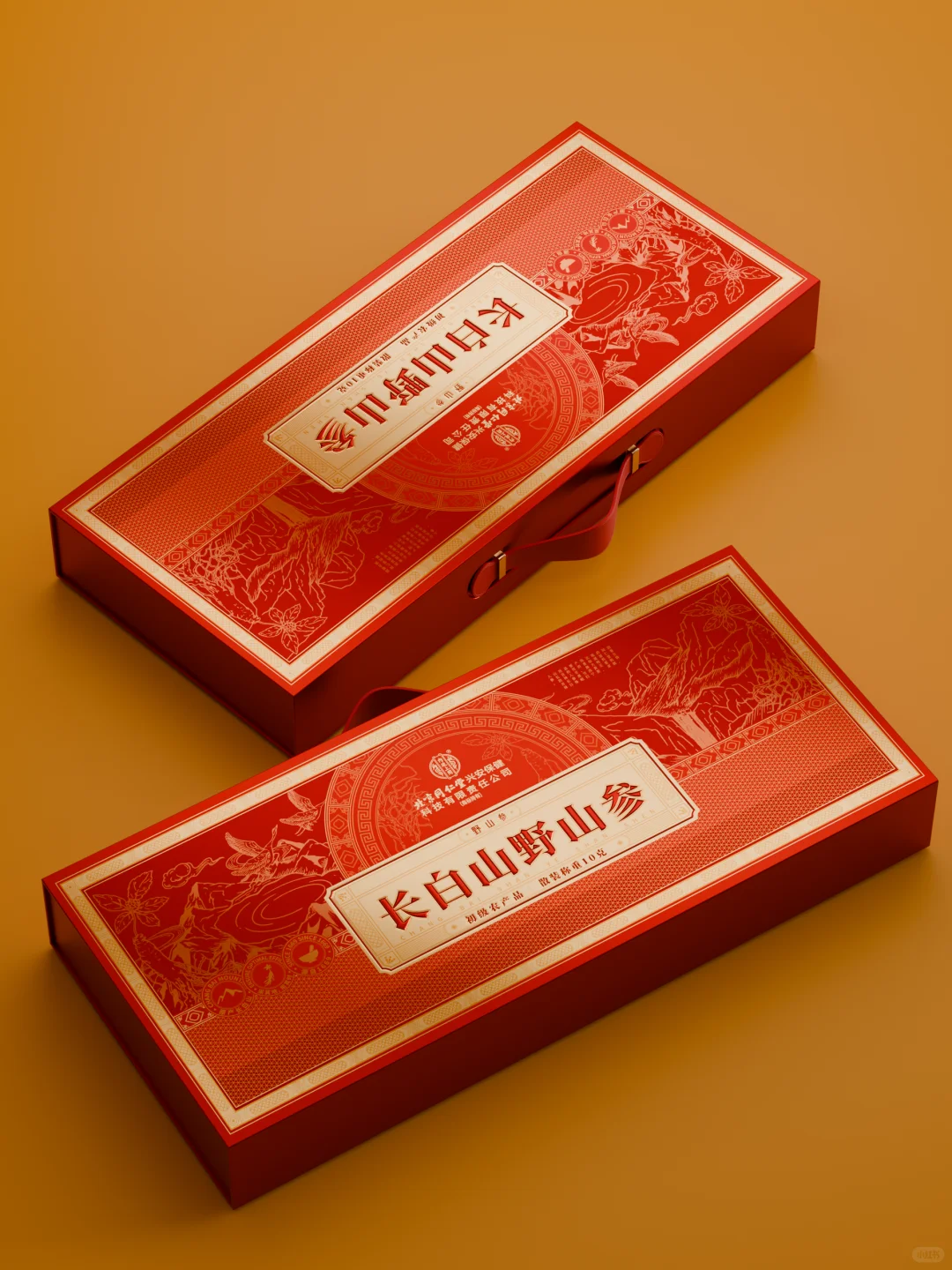 东方美学 | 长白山野生参礼盒，美到窒息✨