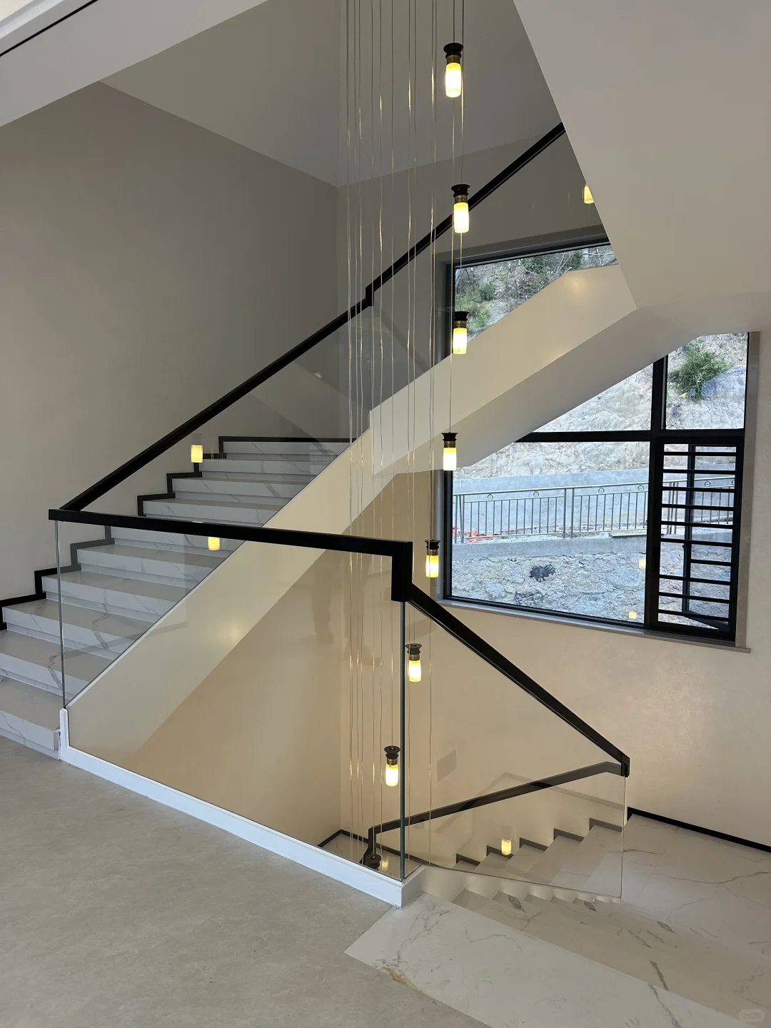 现代风/新中式风 玻璃扶手 玻璃栏杆