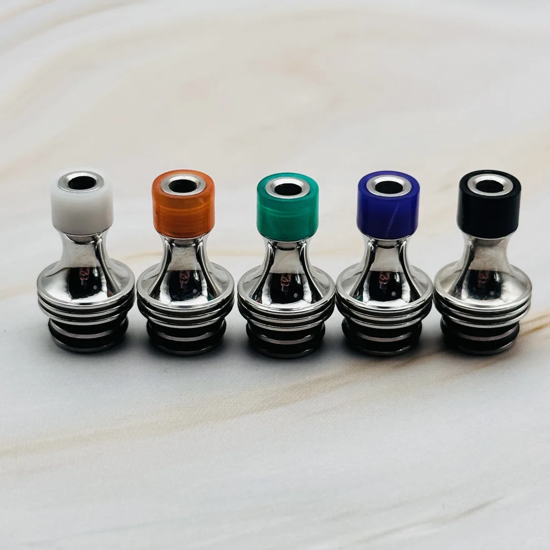 自制510滴嘴 不锈钢抛光➕树树脂头 防冷凝