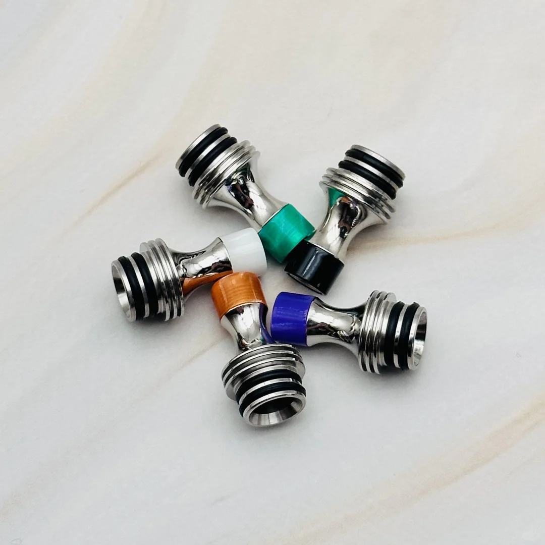 自制510滴嘴 不锈钢抛光➕树树脂头 防冷凝