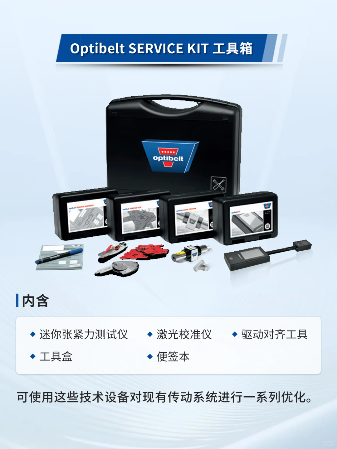 产品推荐 | Optibelt 皮带安装与维护工具