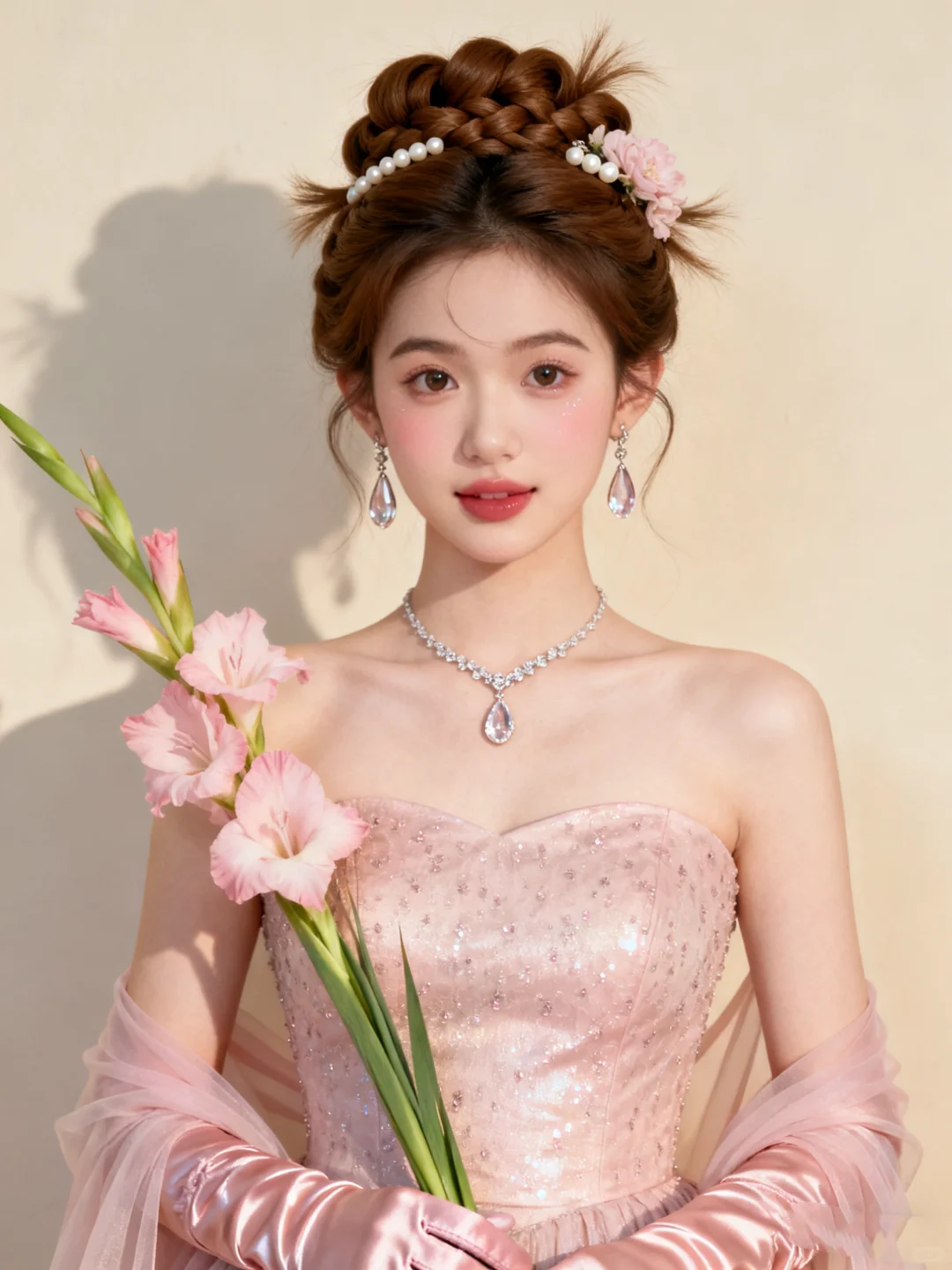 谁懂！柔粉系宫廷写真，甜到心巴上了?