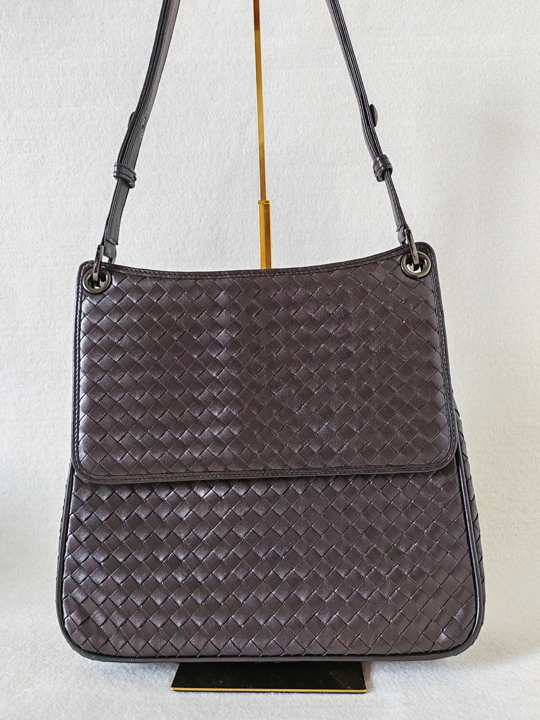 长期主义?1k+?WAKO摩卡棕牛皮编织包