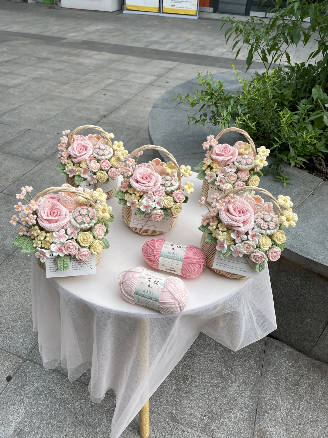 手捧花花篮【附图解】