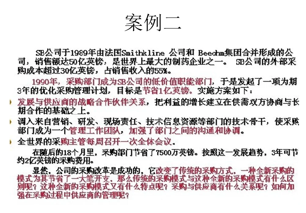 供应链管理环境下的采购管理