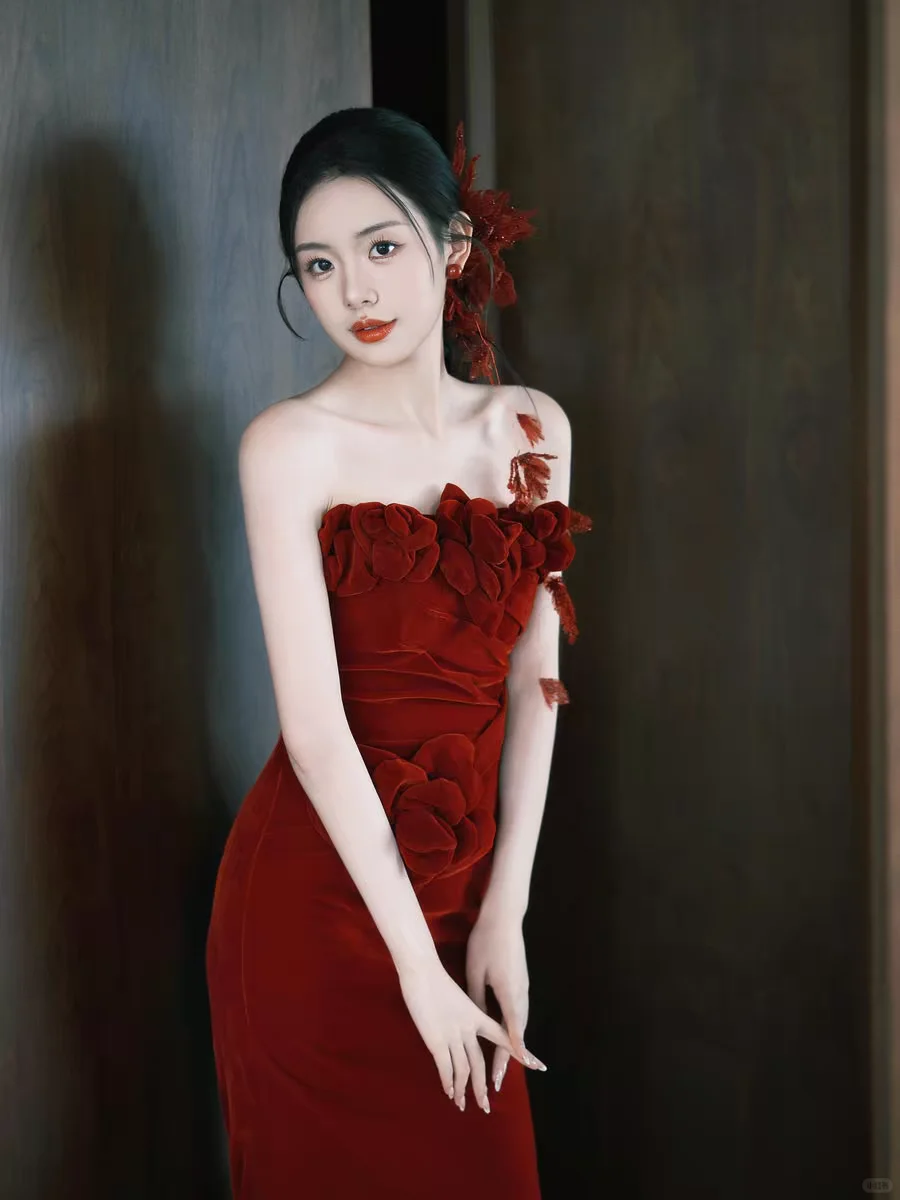 订婚 婚礼敬酒礼服就穿这个吧！ 捡漏了