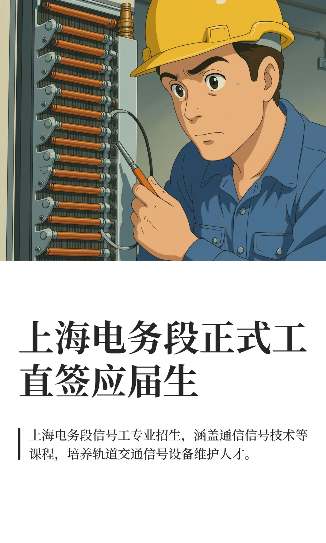上海电务段正式工直签应届生