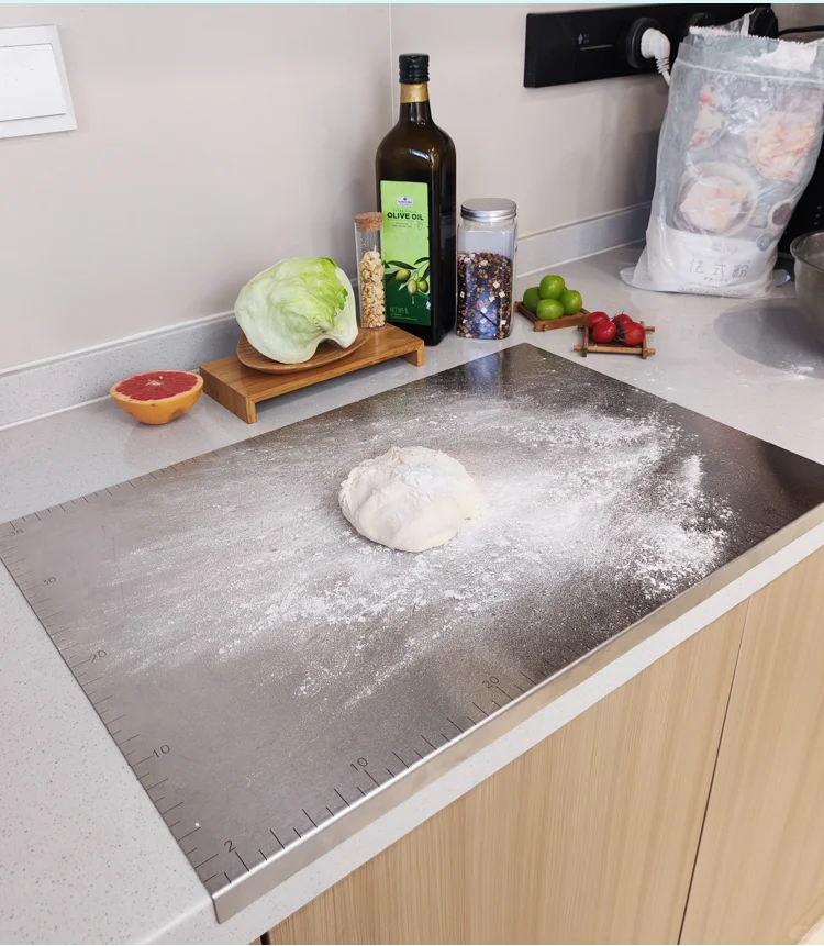 ?三能不锈钢揉面垫，烘焙厨房神器
