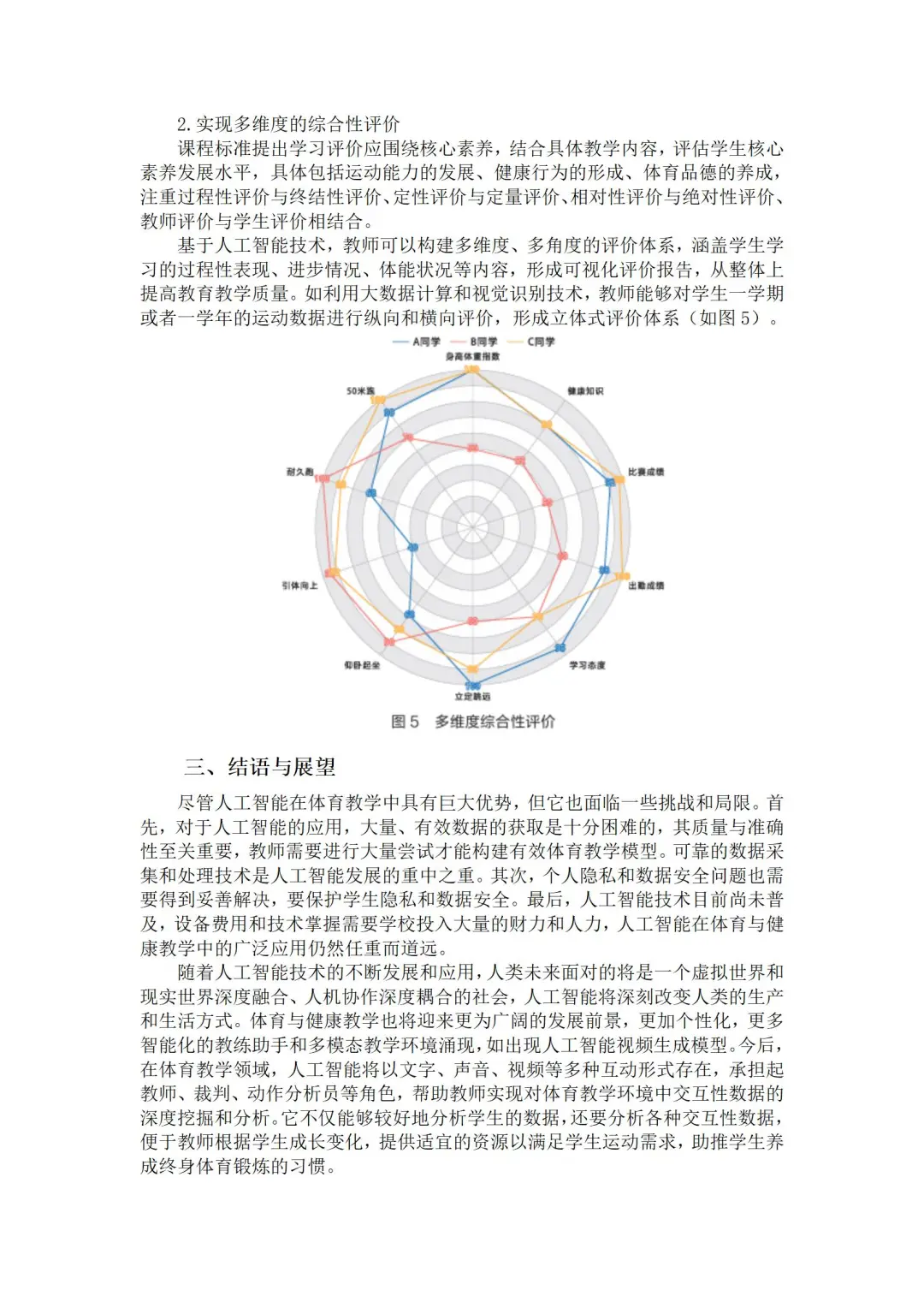 这篇人工智能＋体育教学获奖论文写的太优秀