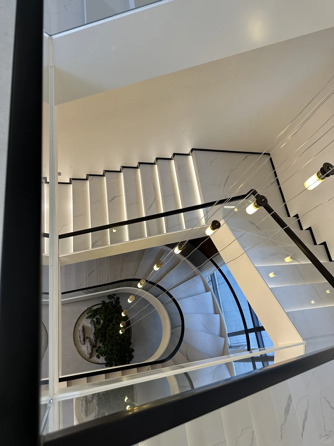 现代风/新中式风 玻璃扶手 玻璃栏杆