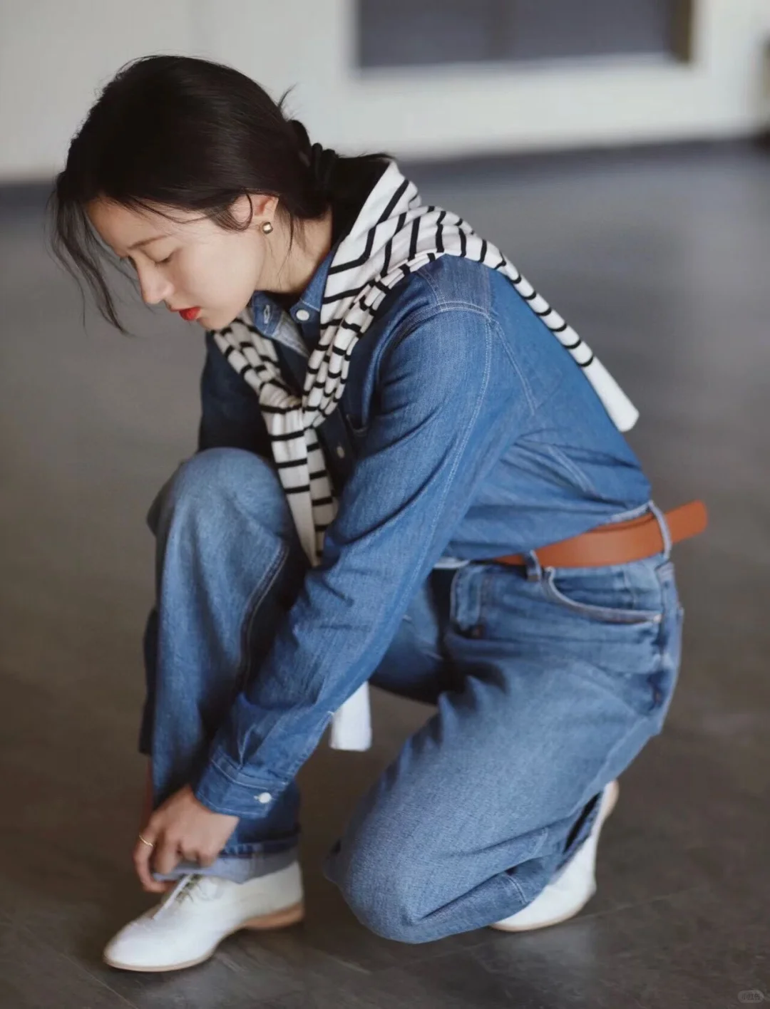 25秋冬新款现货｜FK经典洗水色修身牛仔衬衫