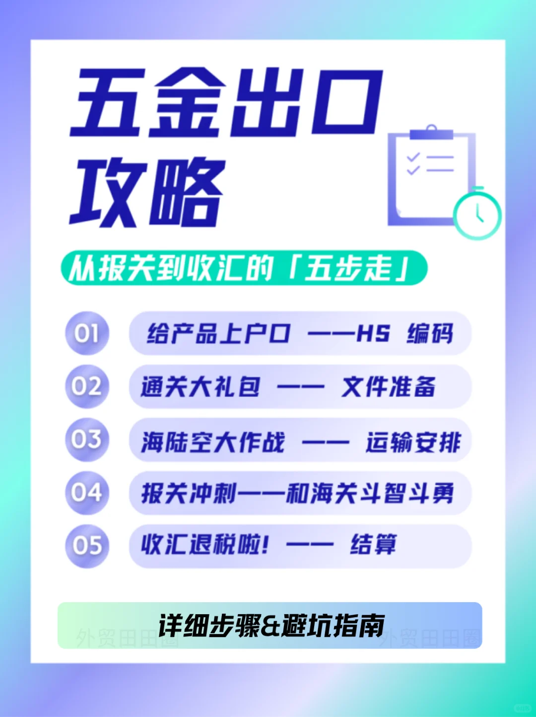 五金出口攻略✅一定要搞清楚这几点