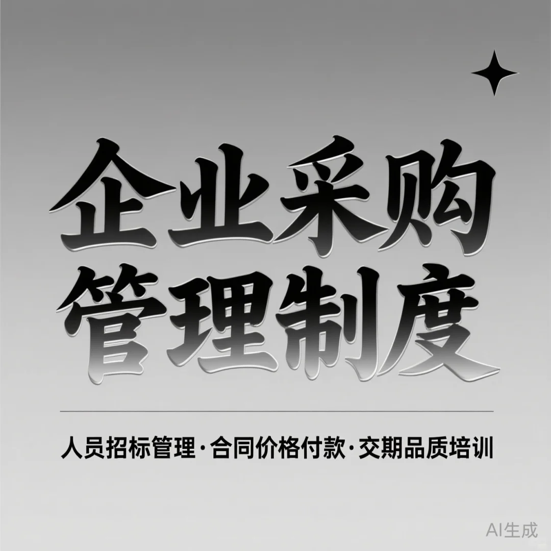 企业采购管理攻略·招标合同干货分享